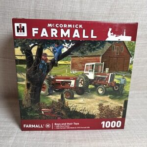 McCormick Farmall Tractors "Boys And Their Toys" Masterpieces 1000 Piece Puzzle